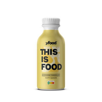 yfood Drink Happy Banana, ausgewogene Trinkmahlzeit, EINWEG PET, 500 Milliliter